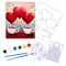 "Cup Of Hearts" DIY Canvas Art Kit, Adult Beginner, Acrylic Paint Size 11x14 inch